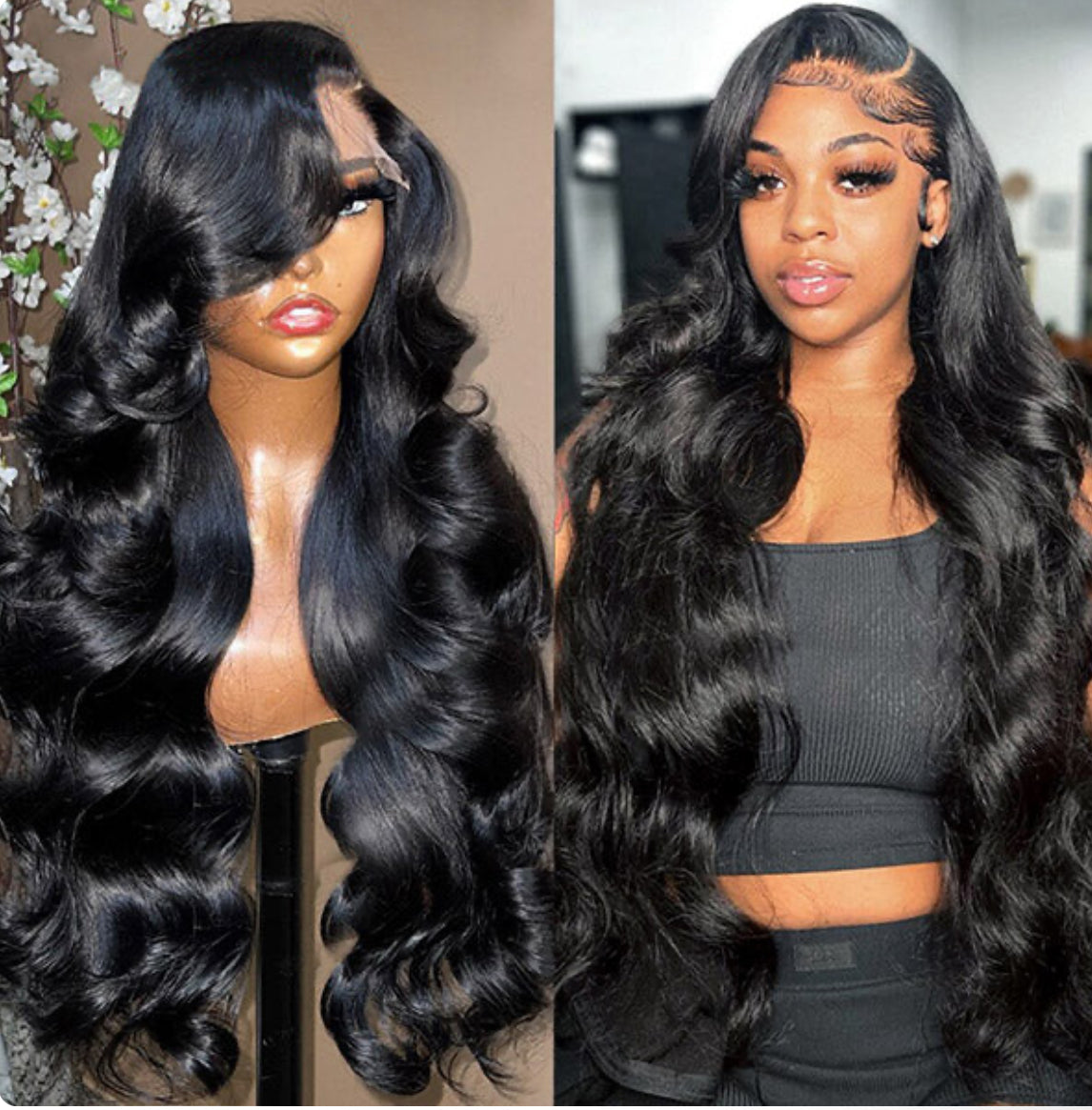 Body Wave 13*4 HD Lace Transparent Lace Front Virgin Human Hair Wigs